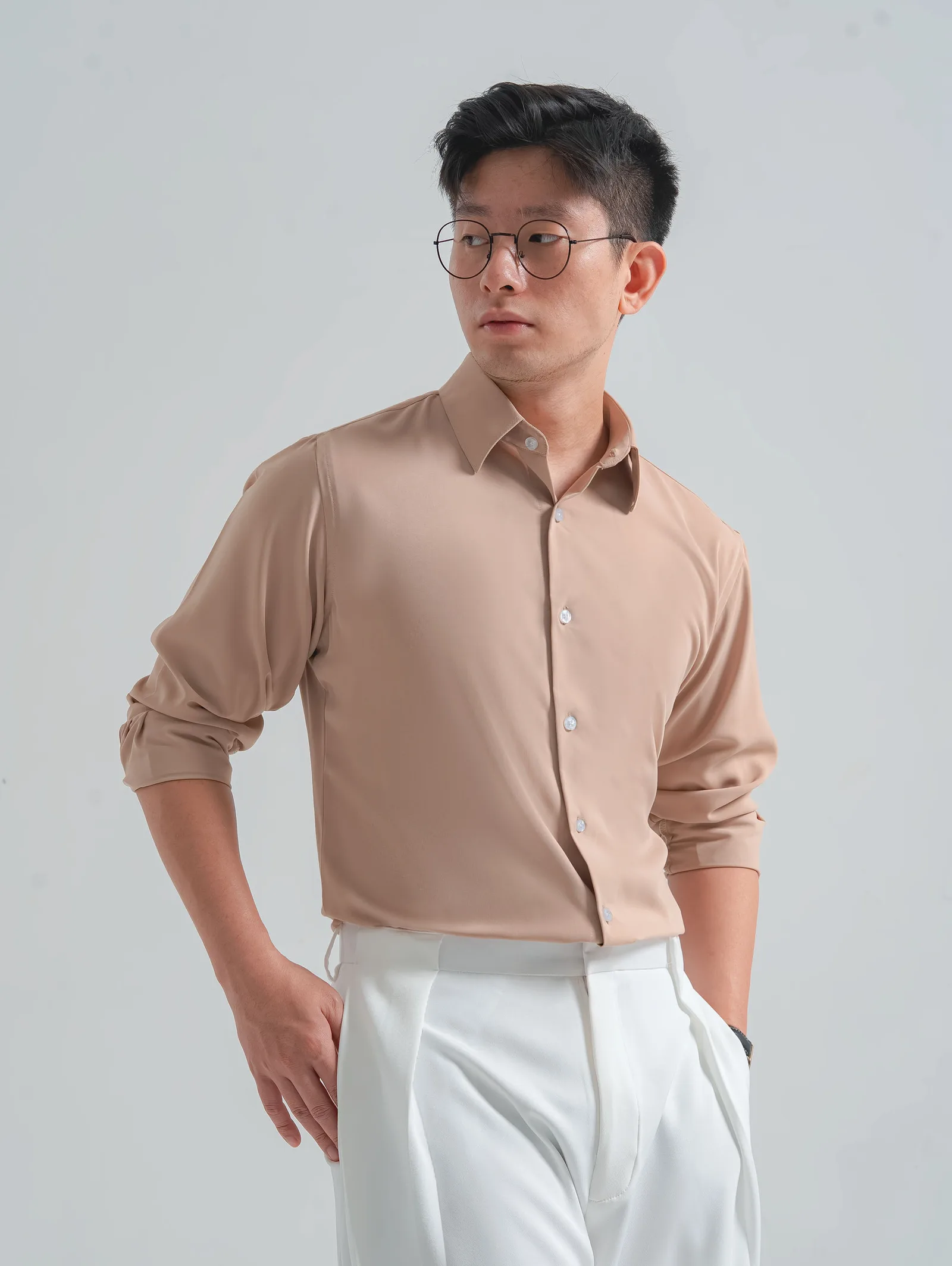 Cream Aerosoft Long Shirt