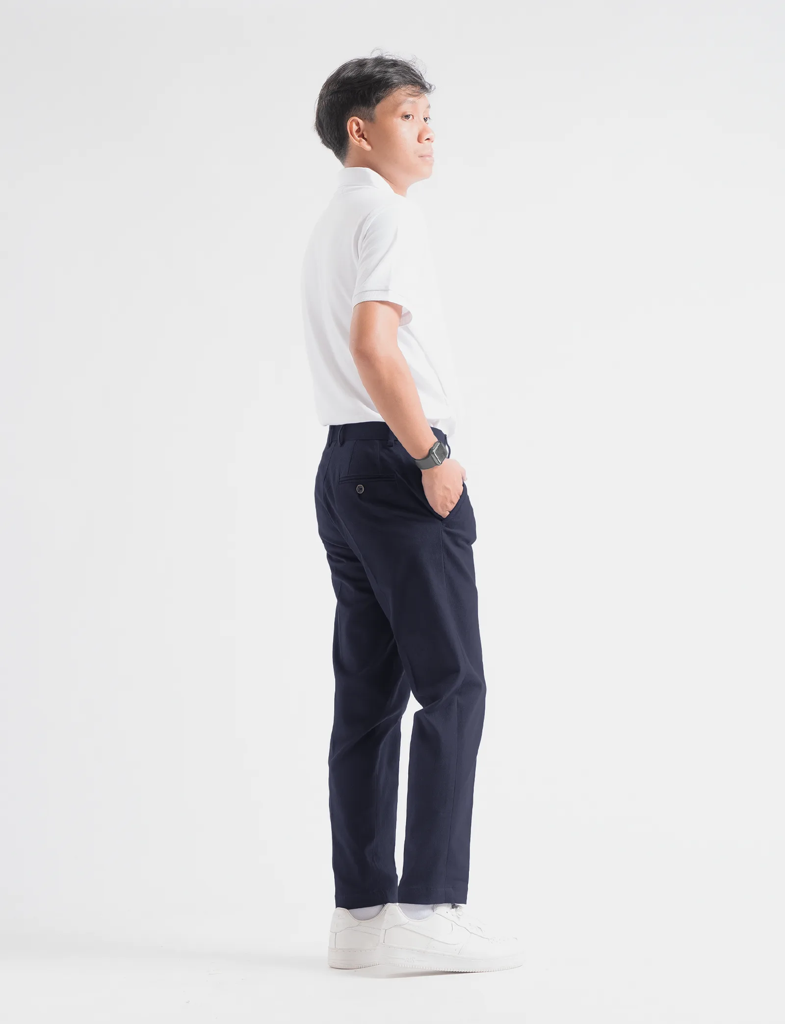 Navy Blue Ankle Fino