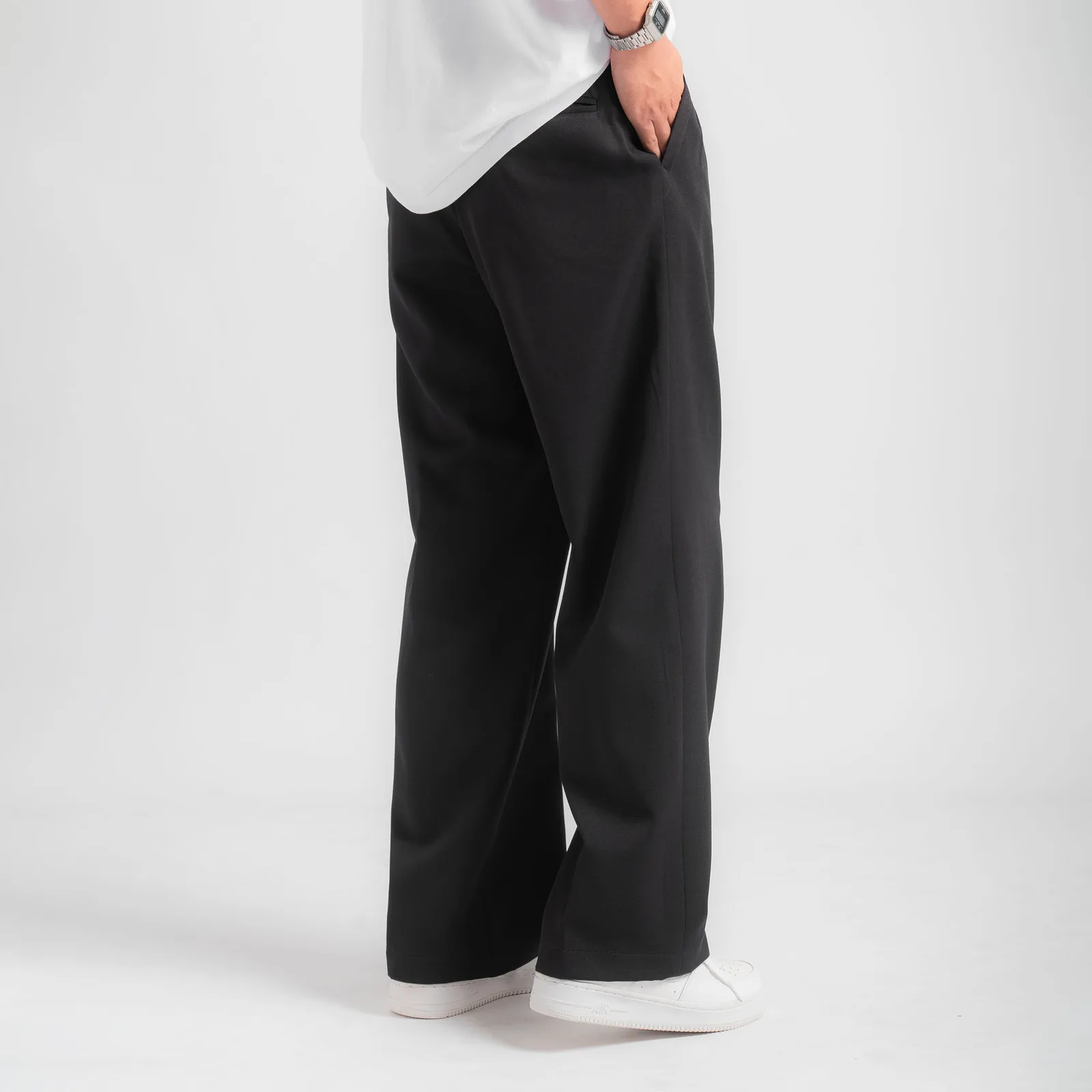 Black Elite Wide Pant