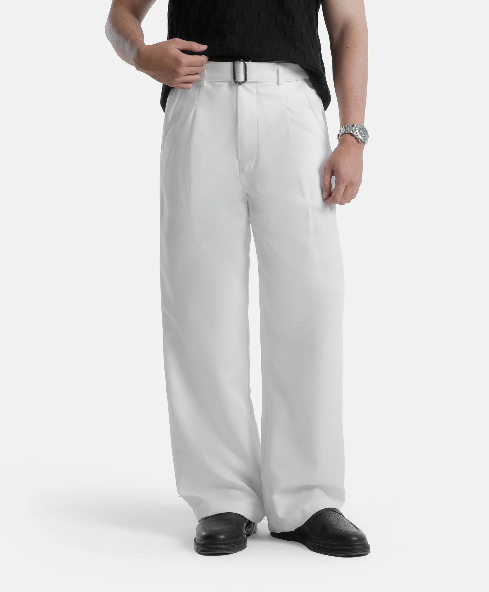 White Elite Wide Pant