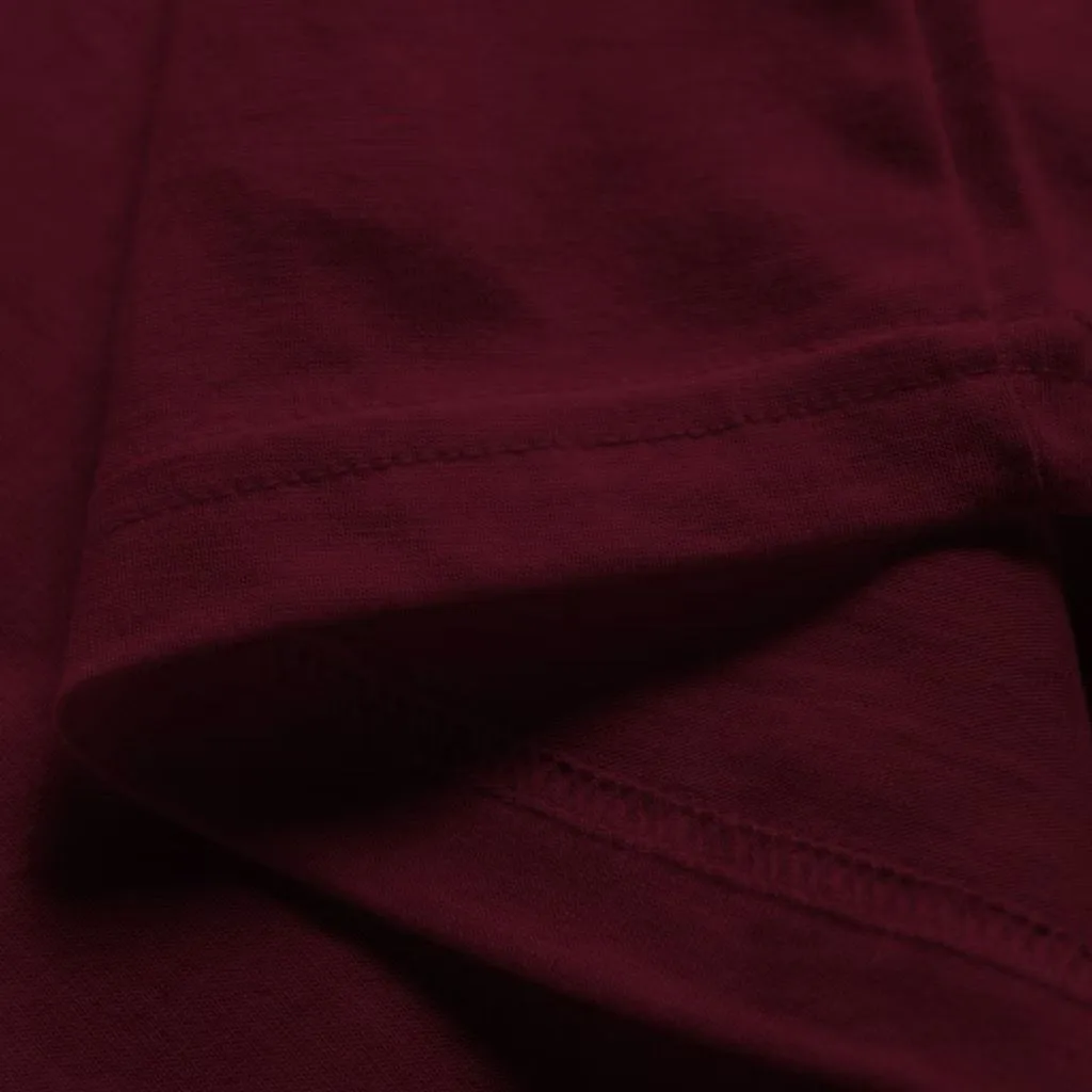 Crew Maroon Tee