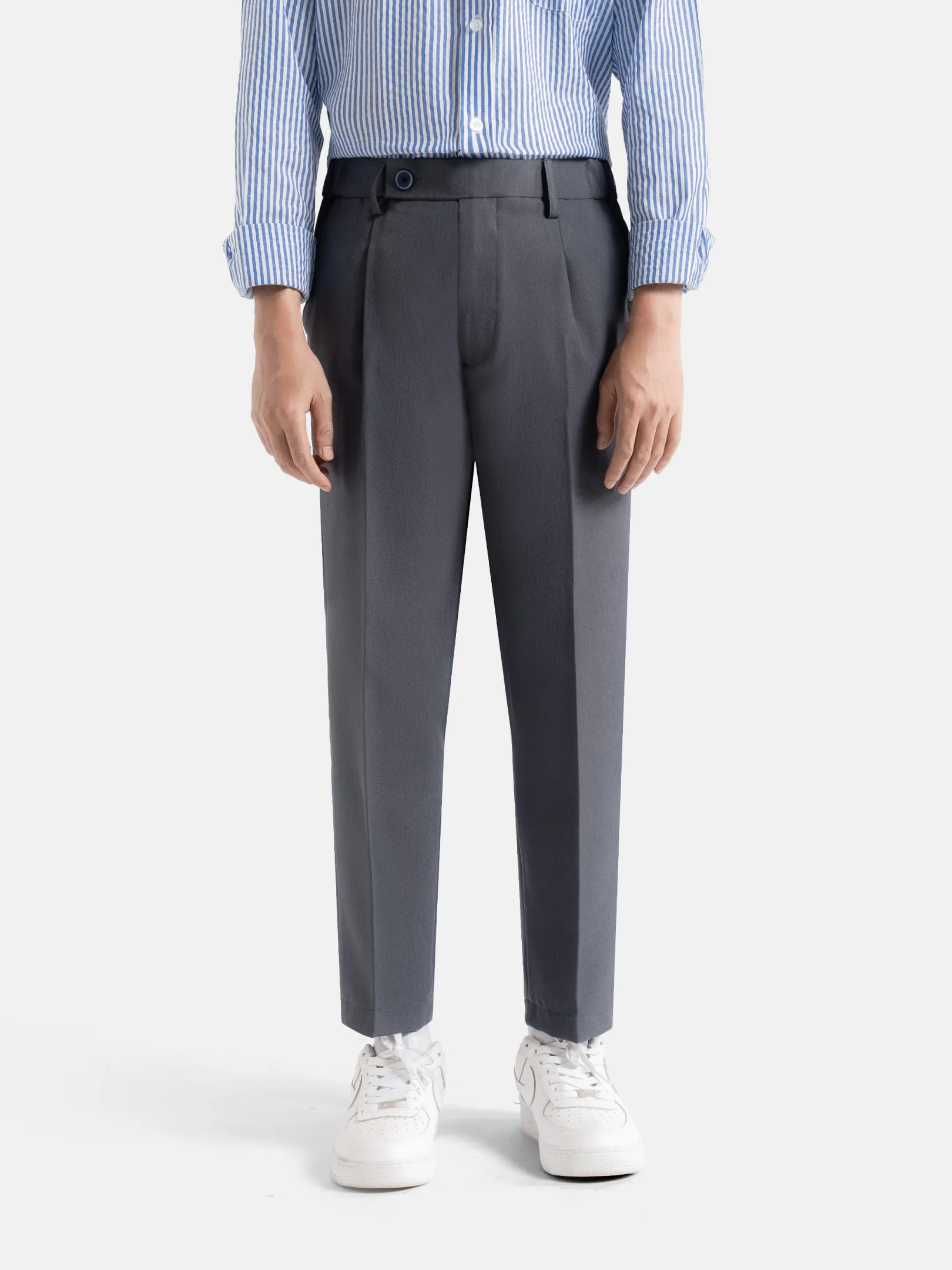 Celana Charcoal Grey Smart Waist Ankle Prime