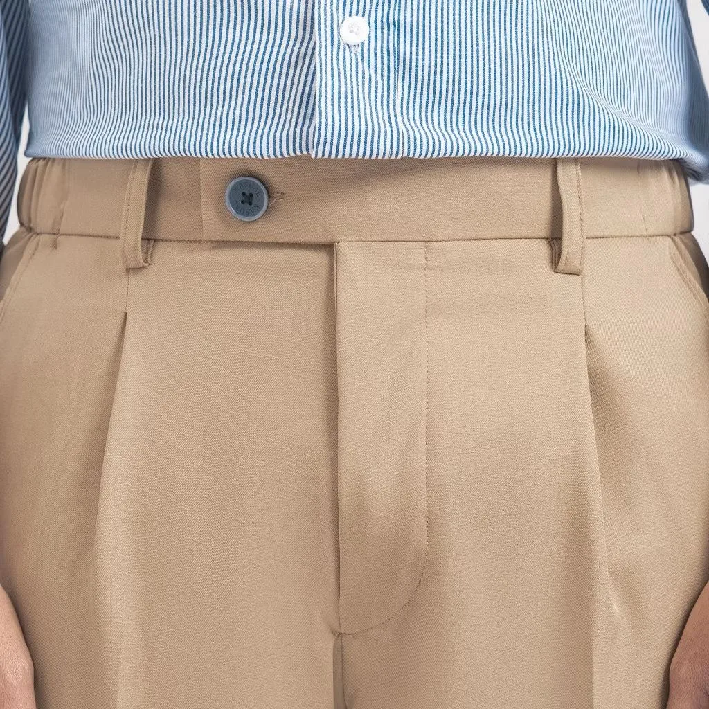 Khaki Smart Waist Ankle Prime