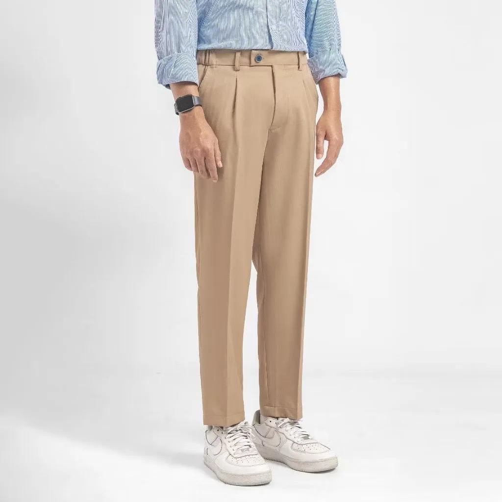 Khaki Smart Waist Ankle Prime
