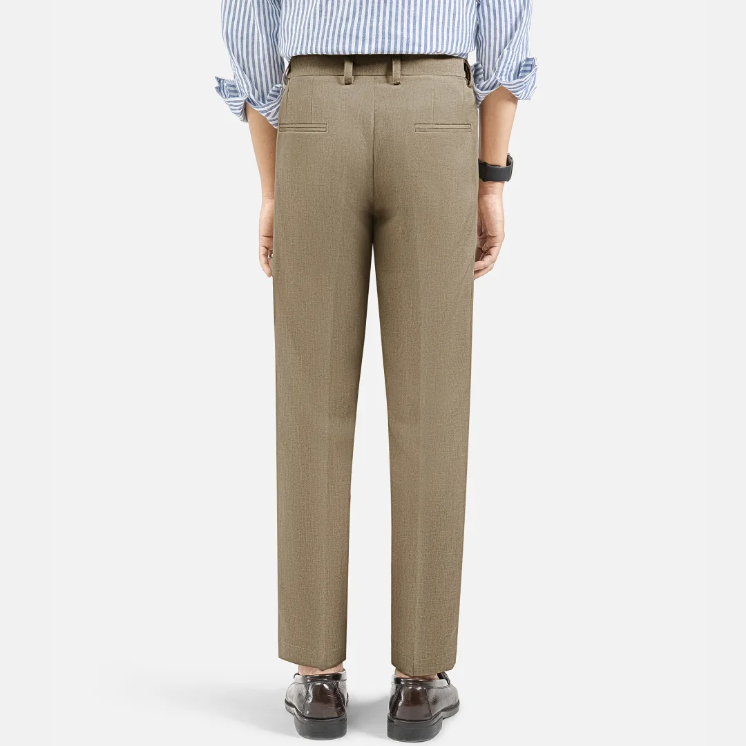 Celana Dark Cream Smart Waist Ankle Prime