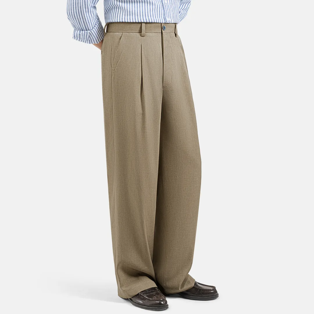 Celana Dark Cream Prime Wide Pant