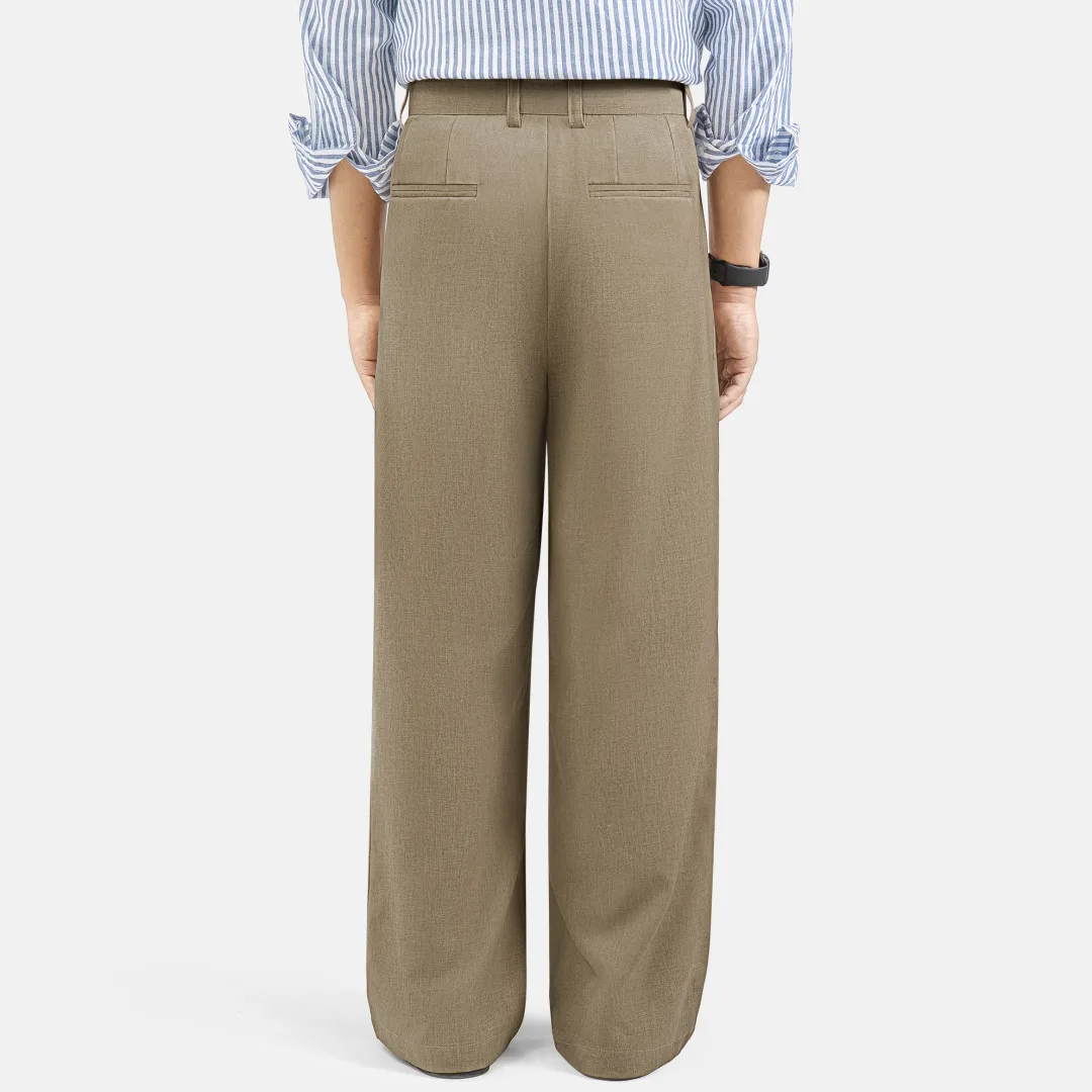 Celana Dark Cream Prime Wide Pant