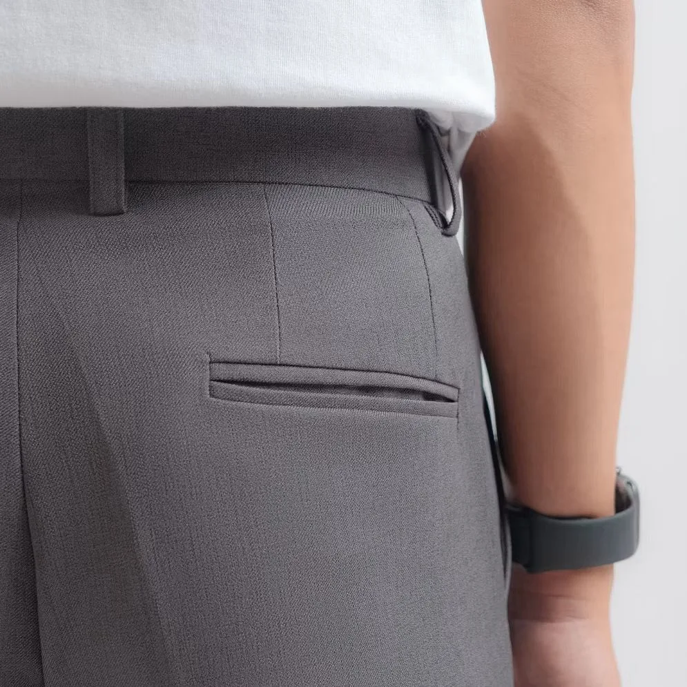 Grey Executive Ankle Pant