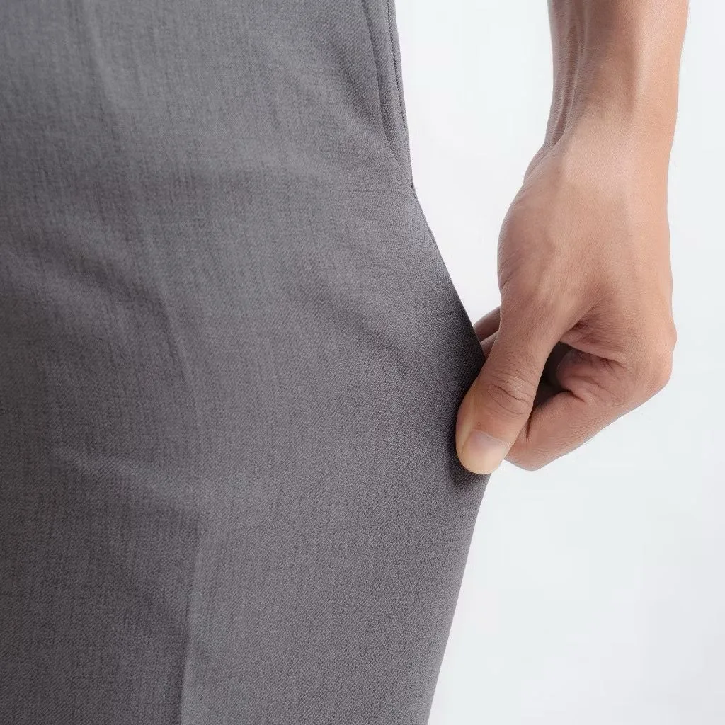 Grey Executive Ankle Pant