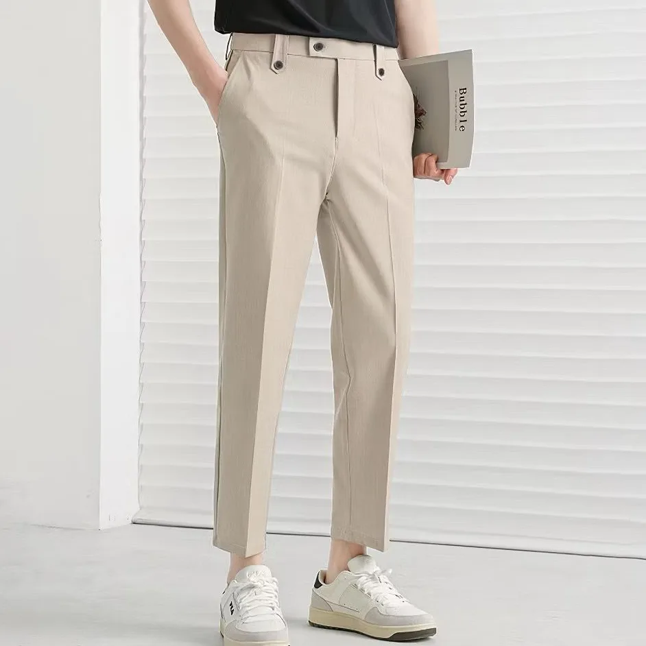 Cream Executive Ankle Pant