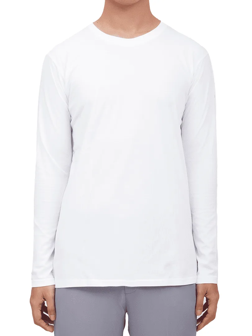 Long Crew White Tee