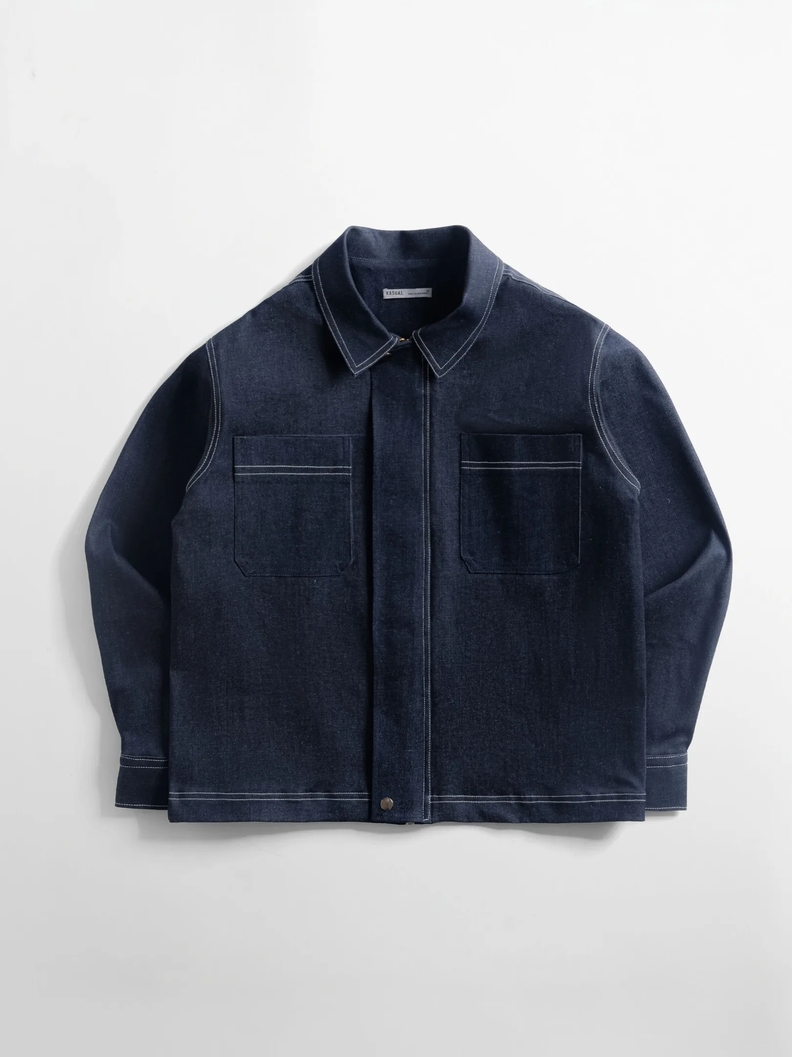 Navy Blue Work Denim Jacket