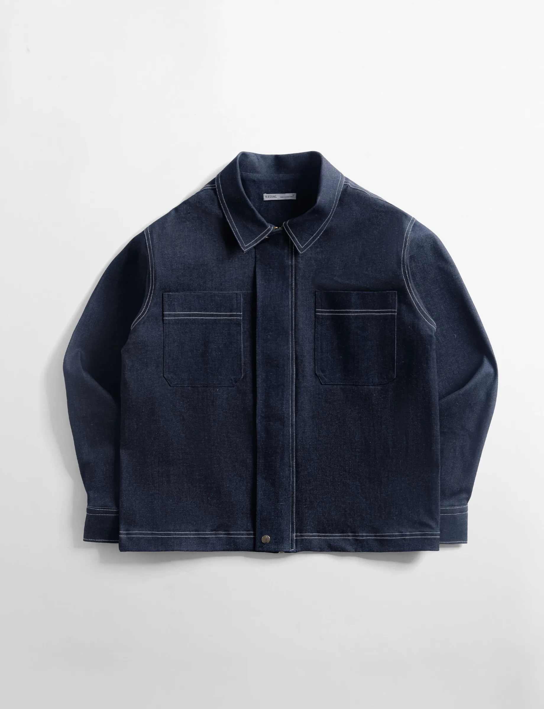 Navy Blue Work Denim Jacket