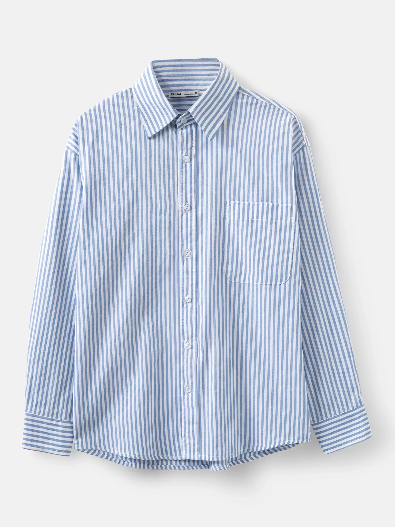 Camden Stripe Shirt Blue