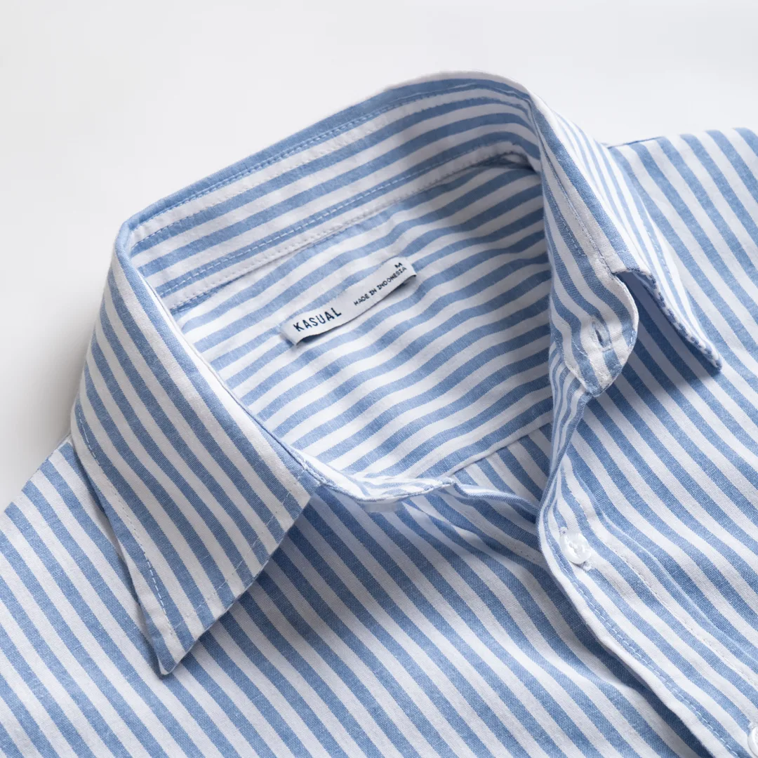 Camden Stripe Shirt Blue