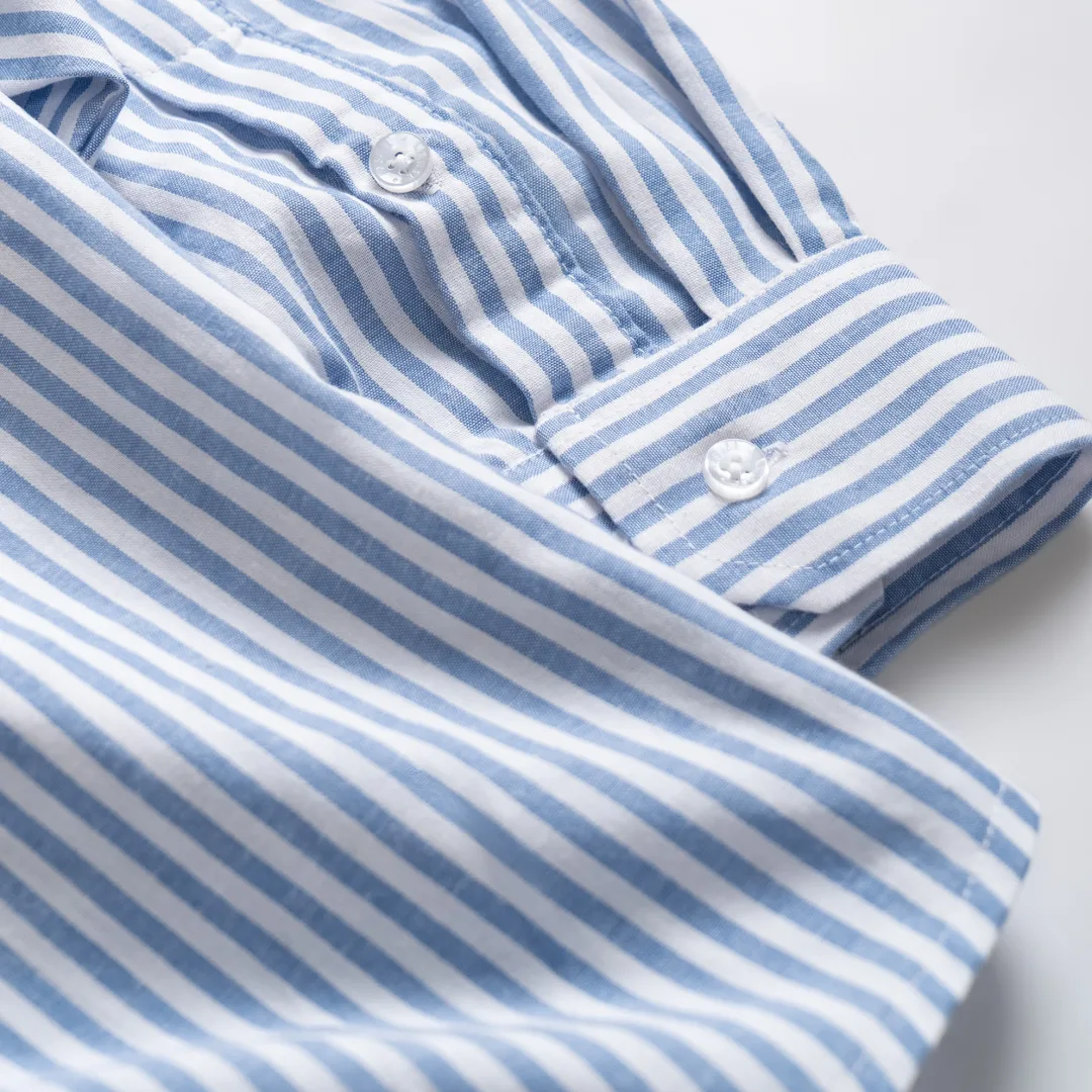 Camden Stripe Shirt Blue