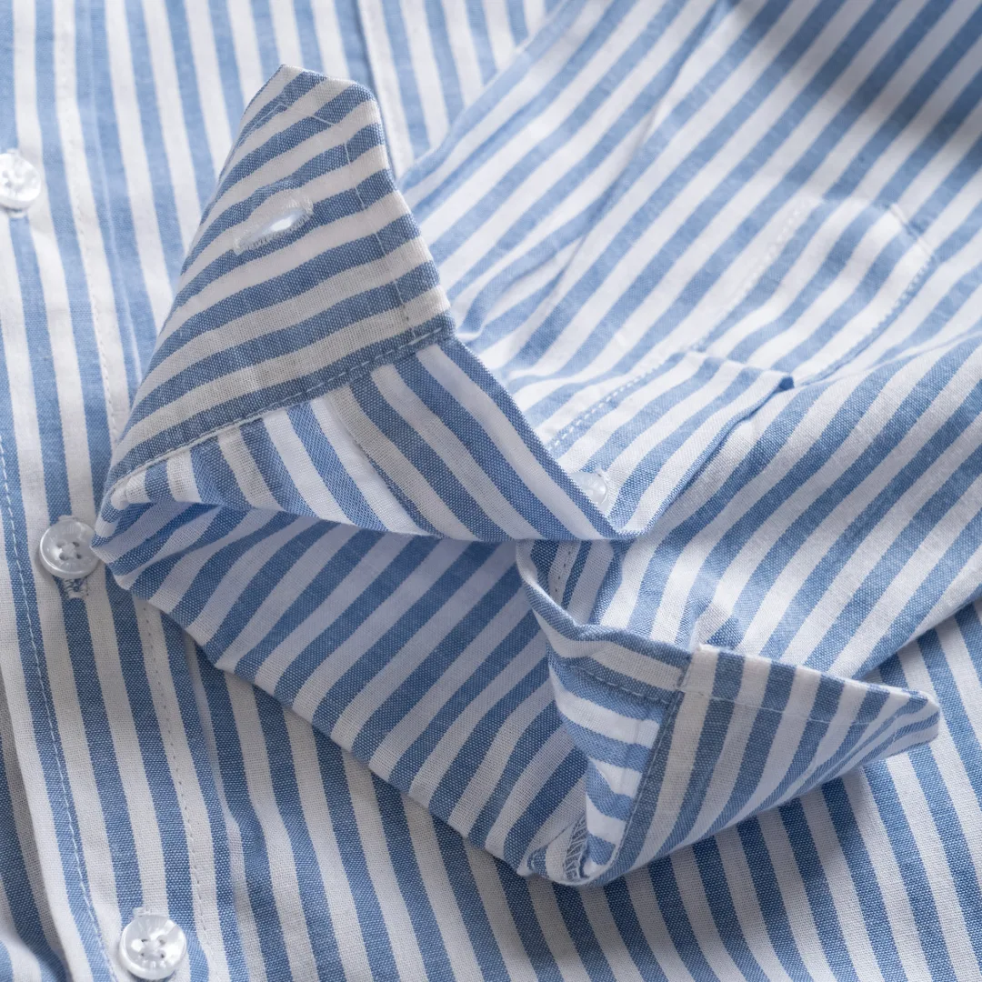 Camden Stripe Shirt Blue