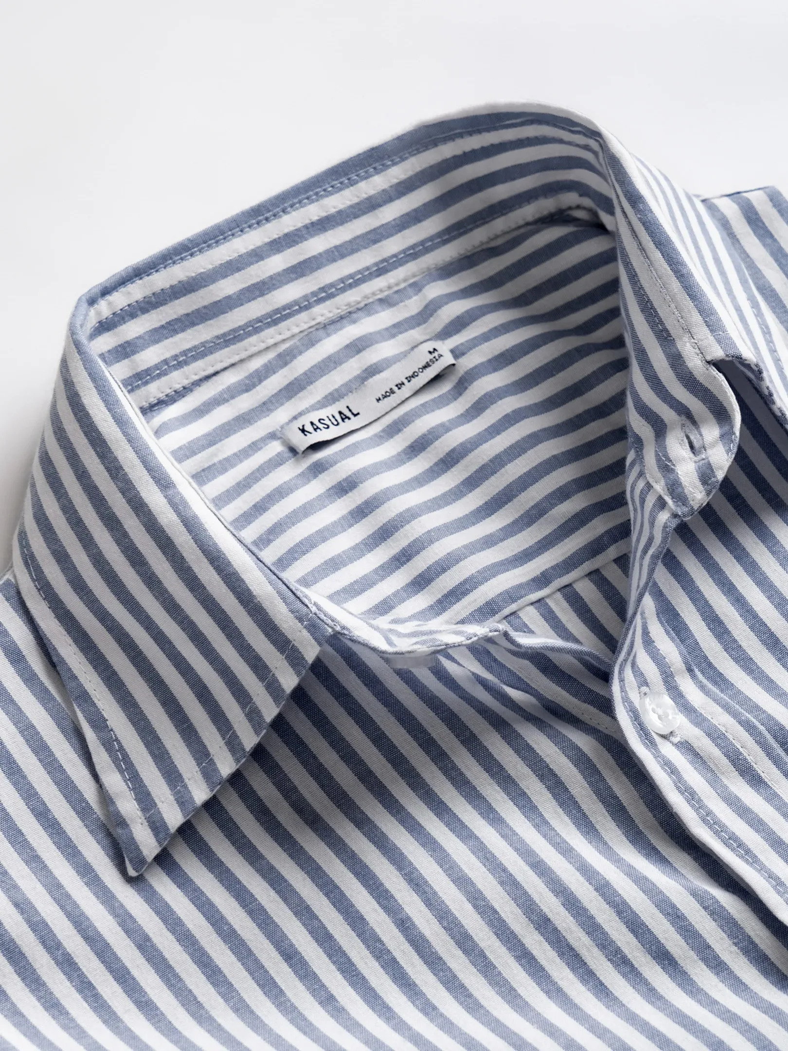 Camden Stripe Shirt Navy