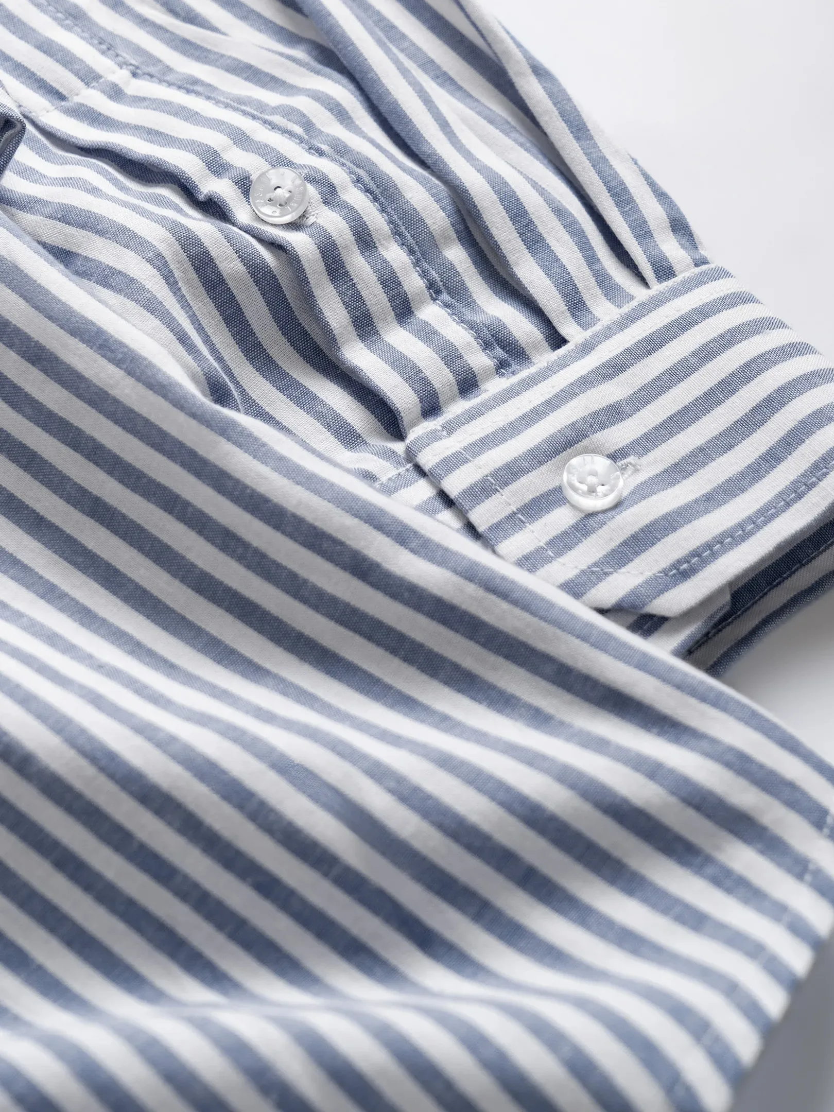 Camden Stripe Shirt Navy