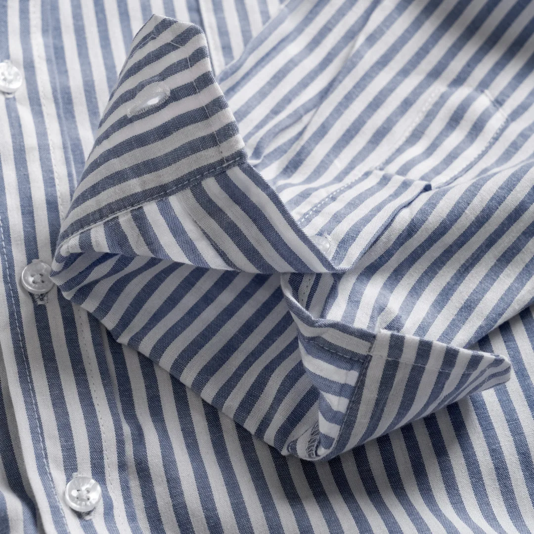 Camden Stripe Shirt Navy