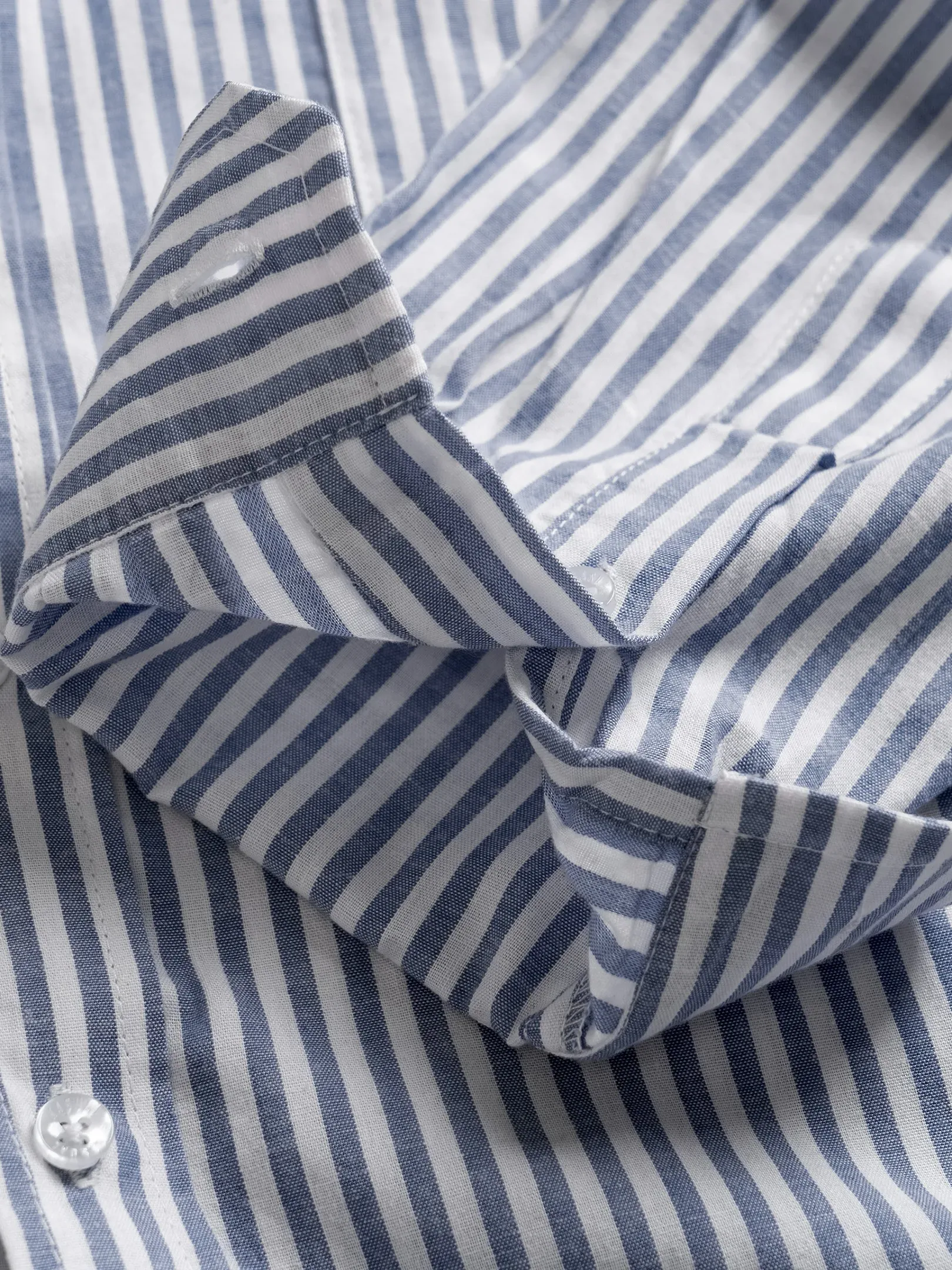 Camden Stripe Shirt Navy
