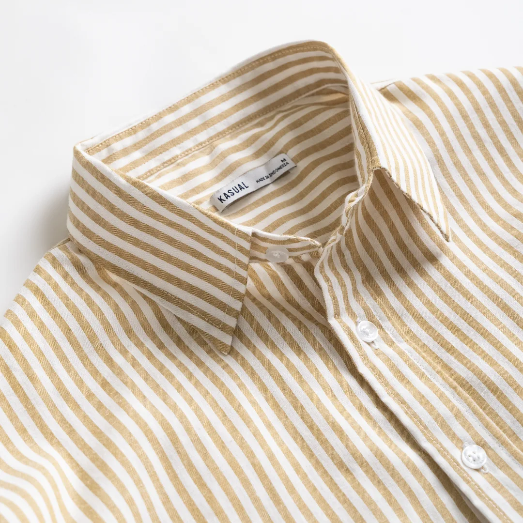 Camden Stripe Shirt Cream
