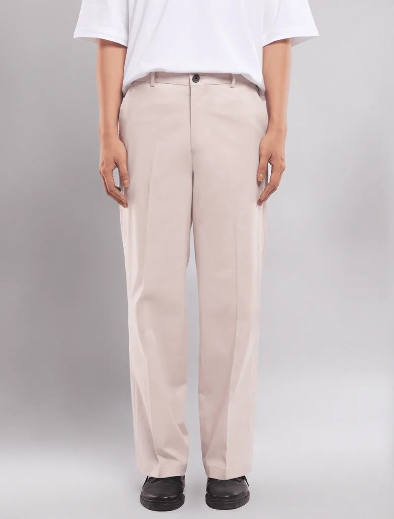 Cosmic Cream Chino Wide Pant