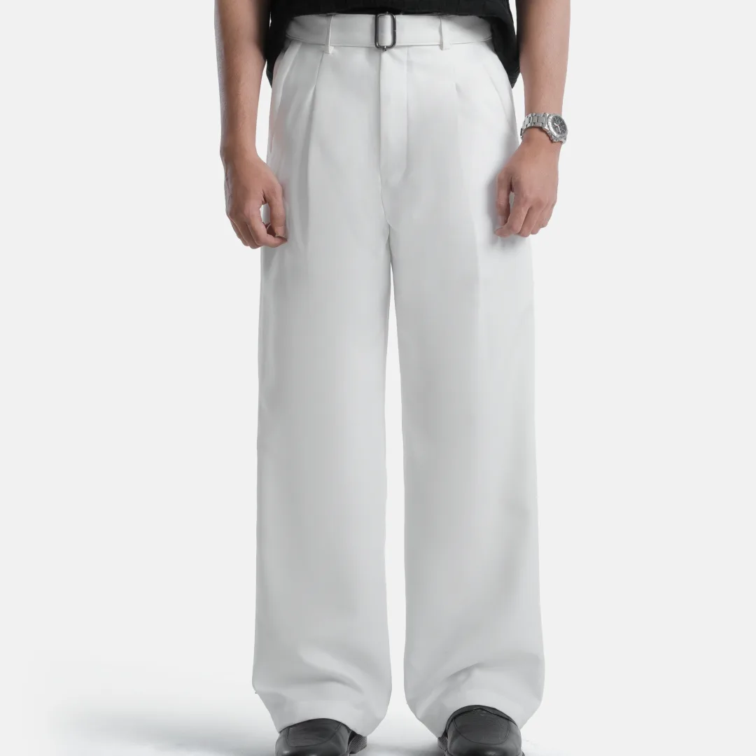White Elite Wide Pant