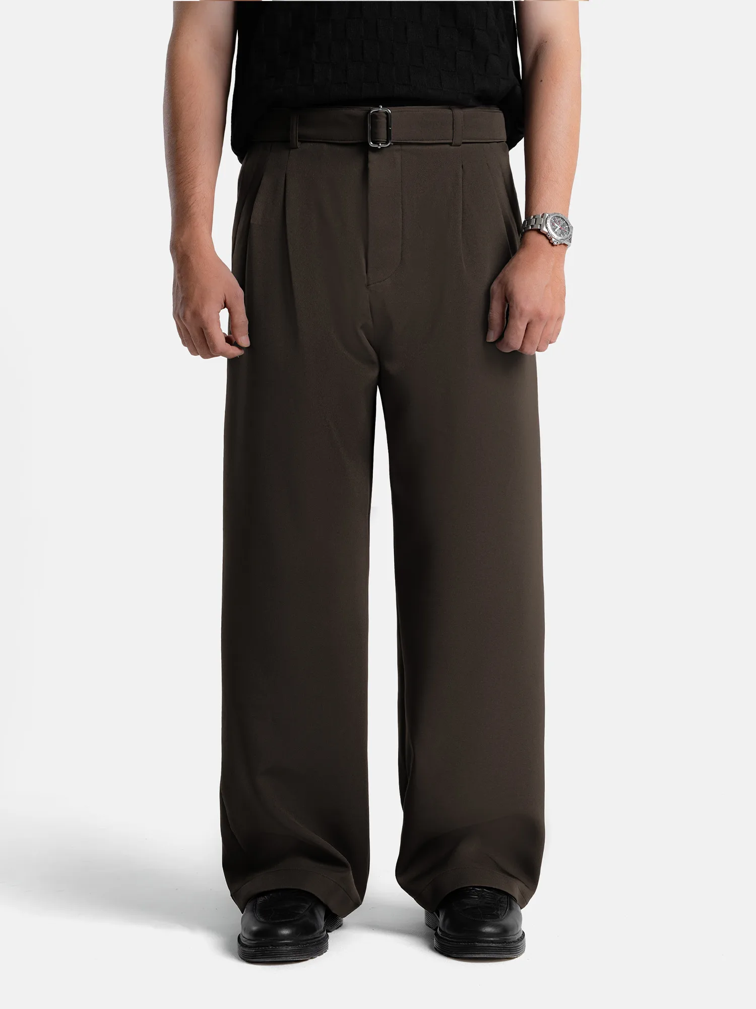 Black Brown Elite Wide Pant