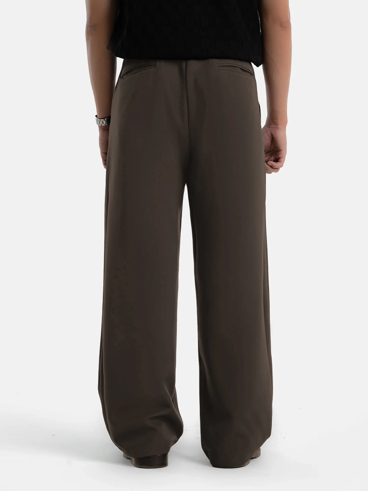 Black Brown Elite Wide Pant