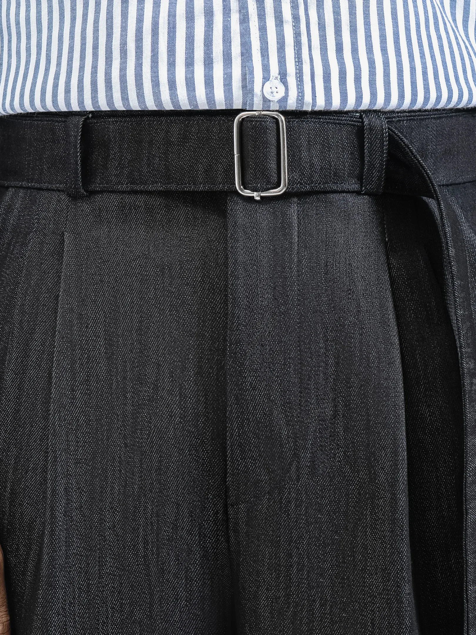 Dark Blue Slub Elite Wide Raw Denim Pant