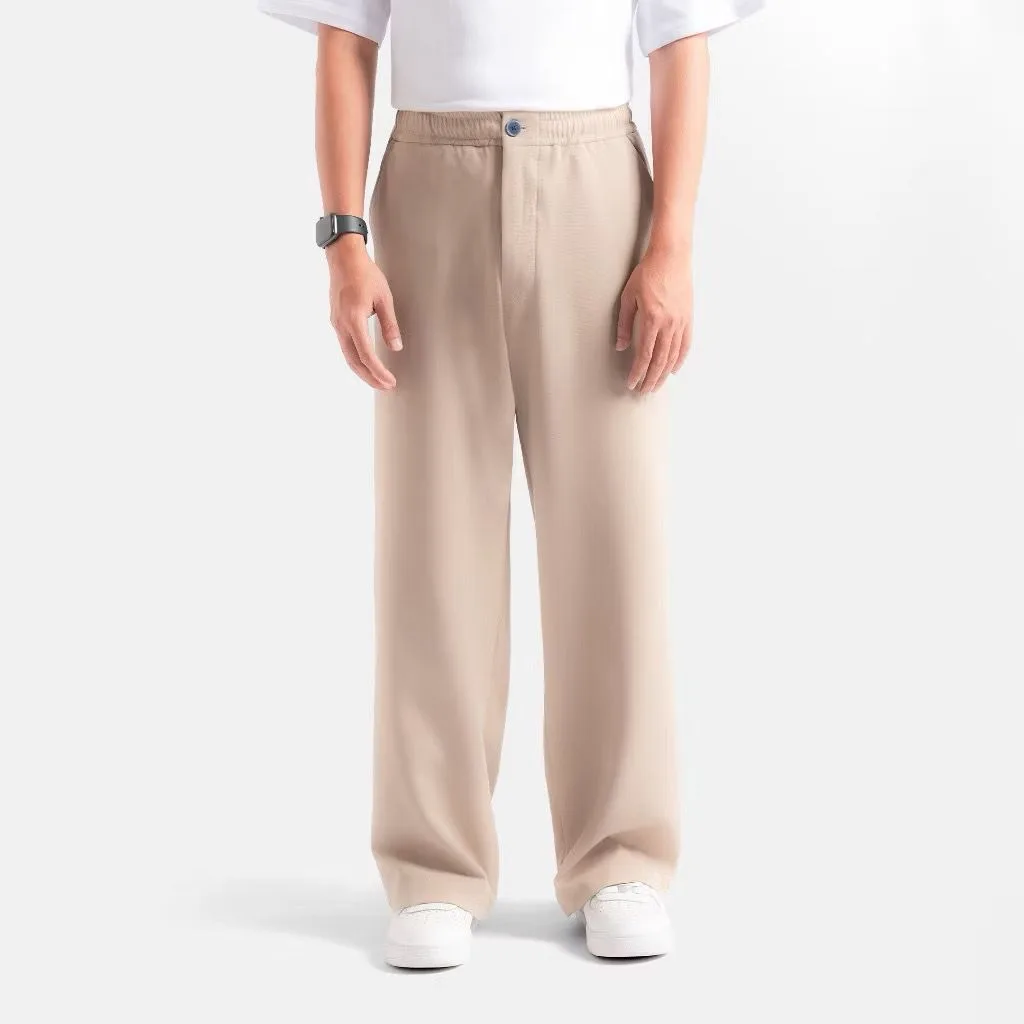 Cream Smart Wide Pant
