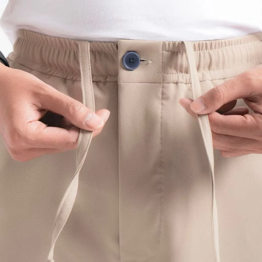 Cream Smart Wide Pant