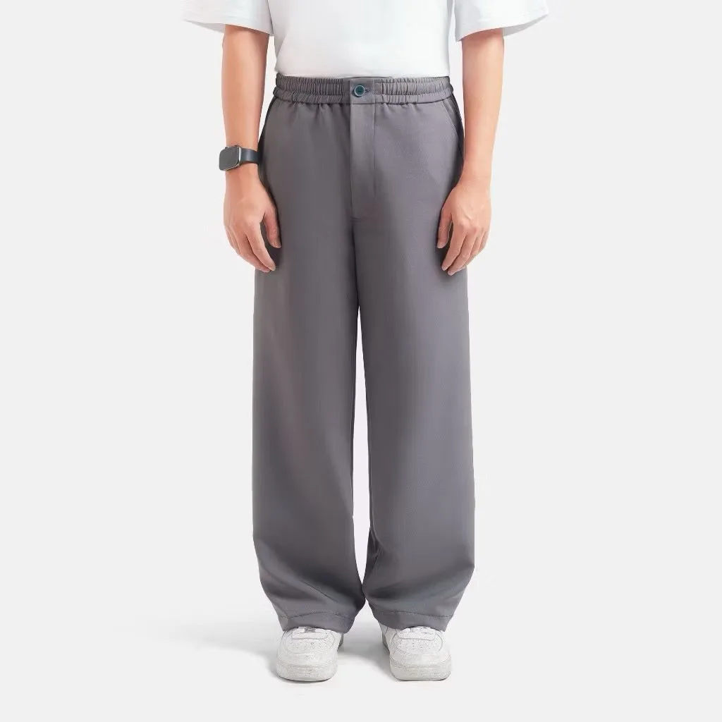 Grey Smart Wide Pant