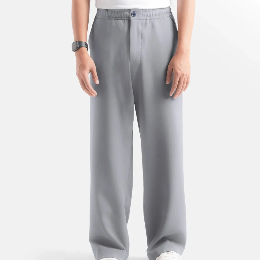 Grey Smart Wide Pant