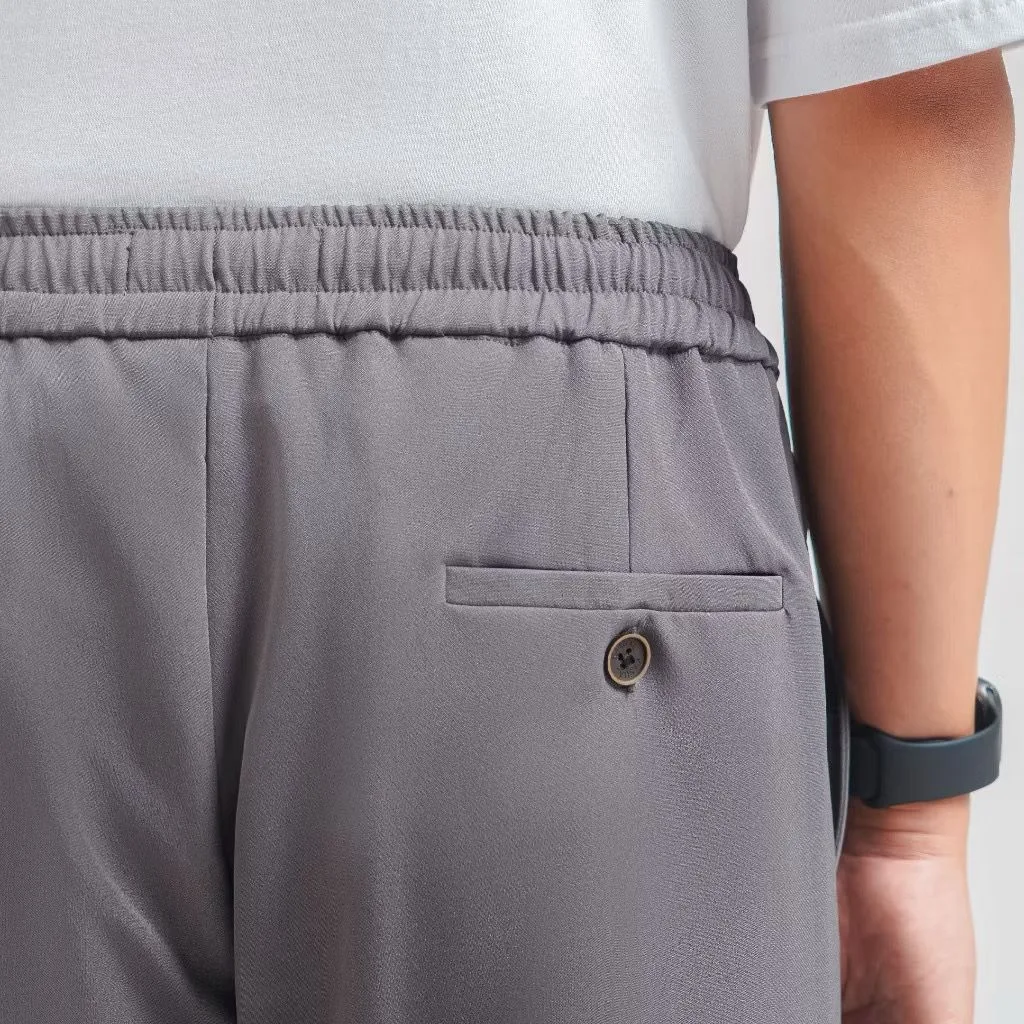 Grey Smart Wide Pant