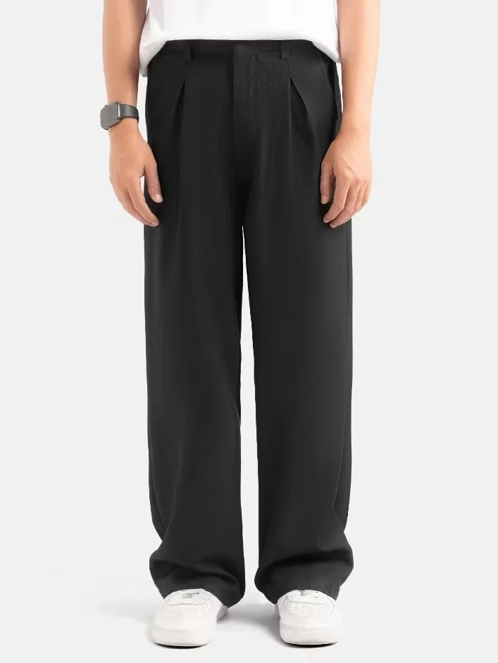 Black Classic Wide Pant