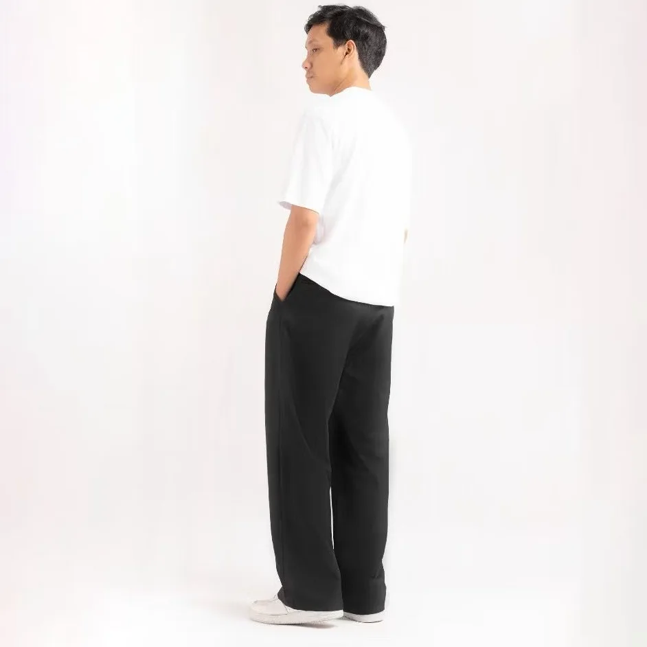 Black Classic Wide Pant