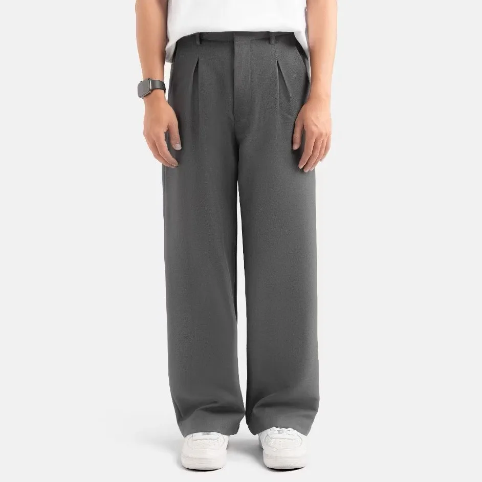 Grey Classic Wide Pant