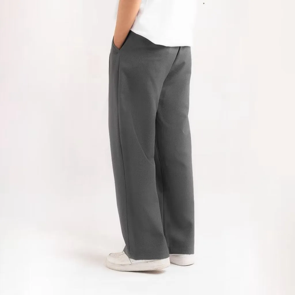 Grey Classic Wide Pant