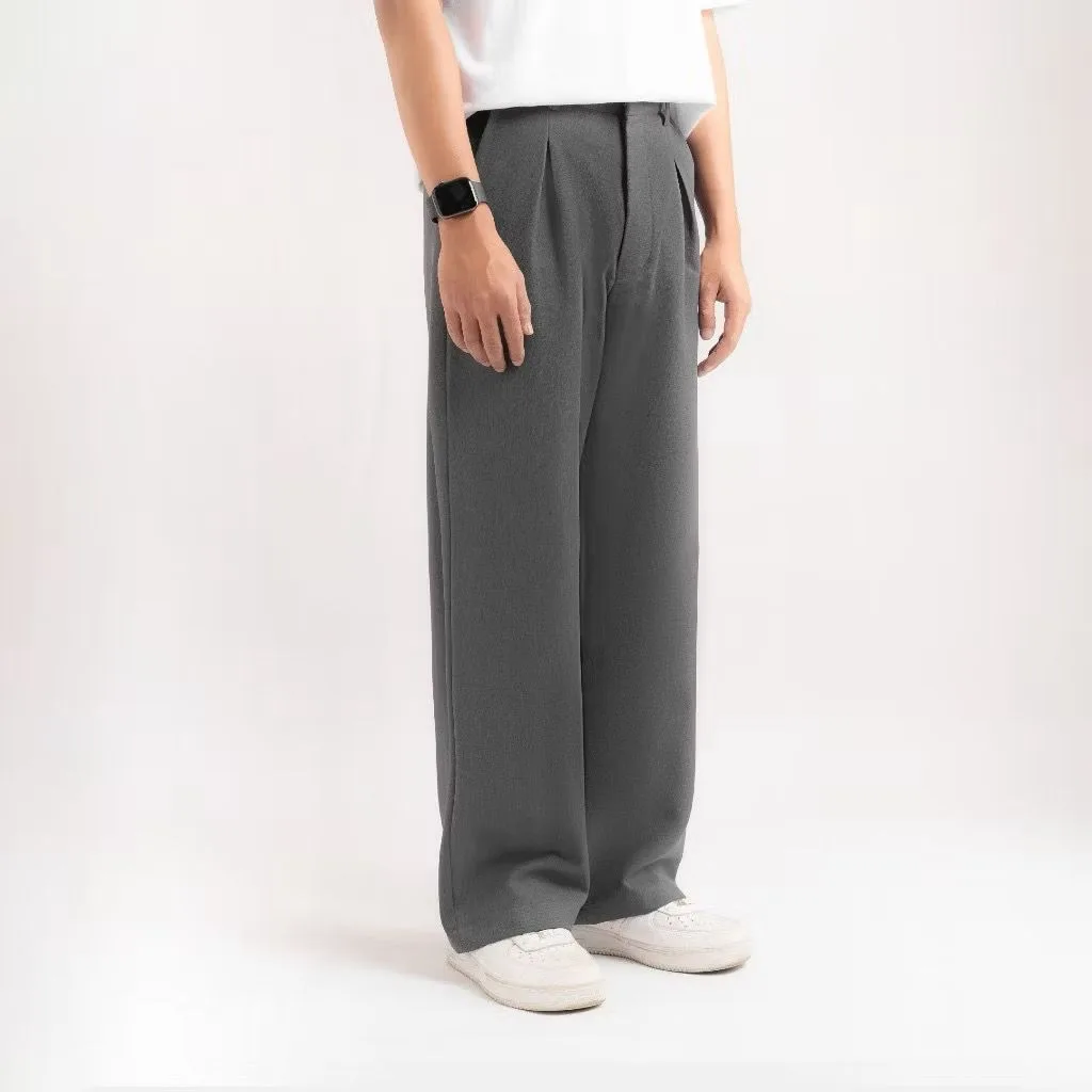 Grey Classic Wide Pant
