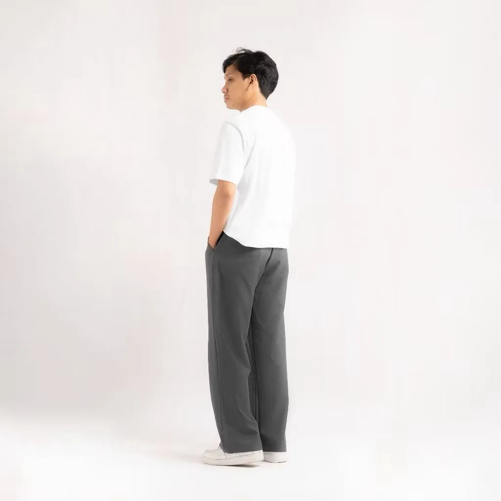 Grey Classic Wide Pant
