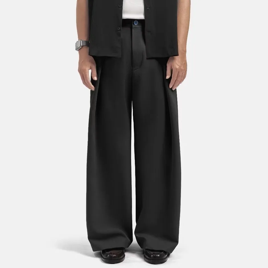 Black City Loose Wide Pant