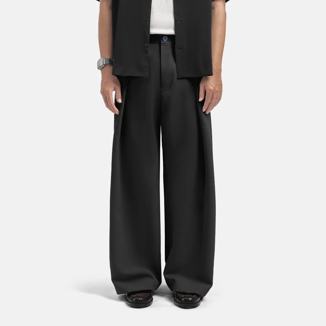 Black City Loose Wide Pant