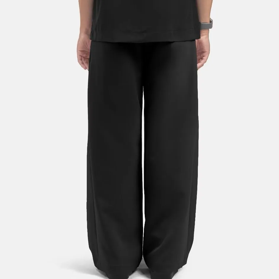 Black City Loose Wide Pant