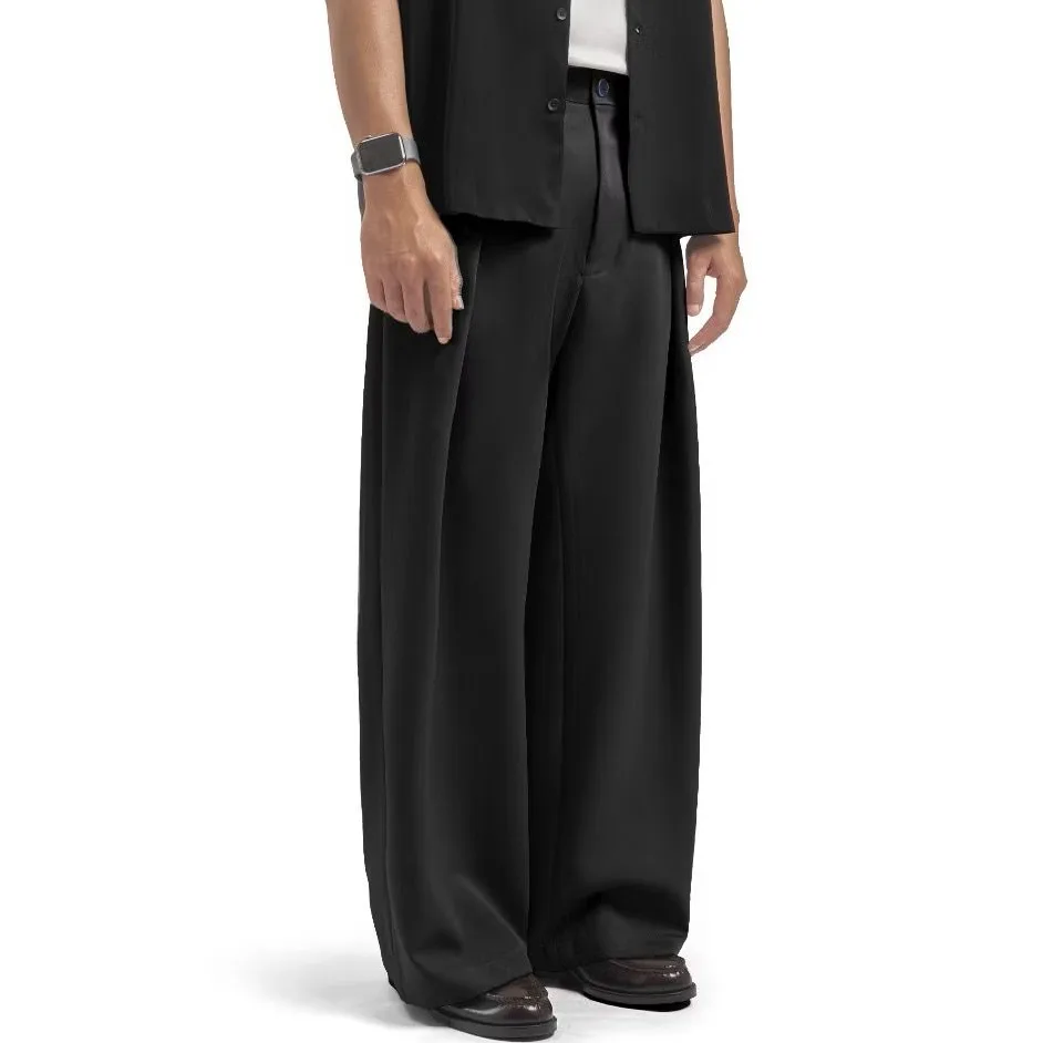 Black City Loose Wide Pant