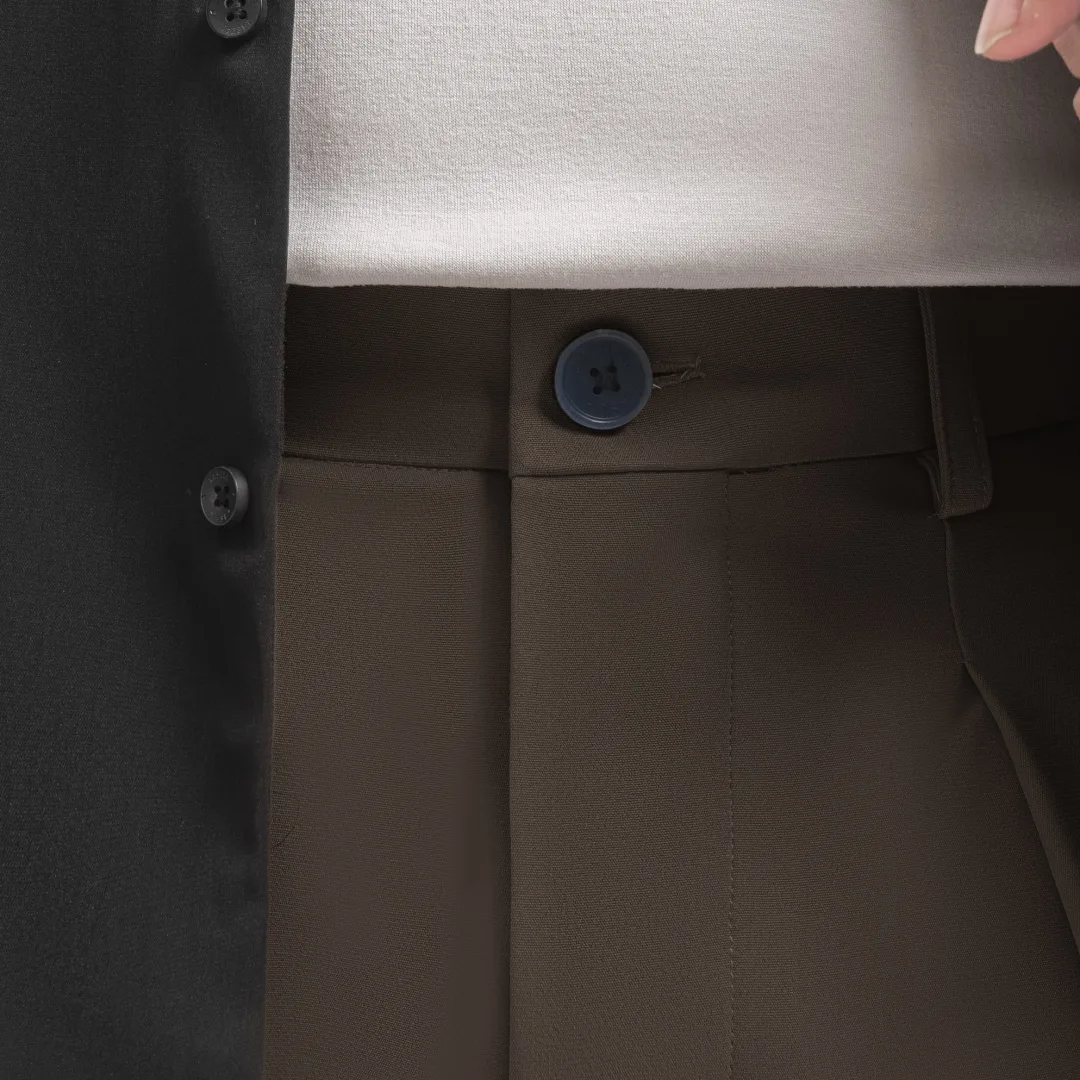 Black Brown City Loose Wide Pant