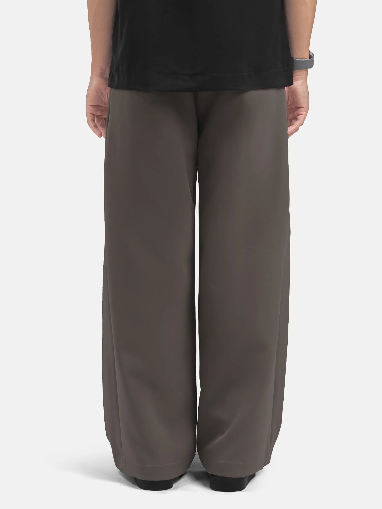 Black Brown City Loose Wide Pant