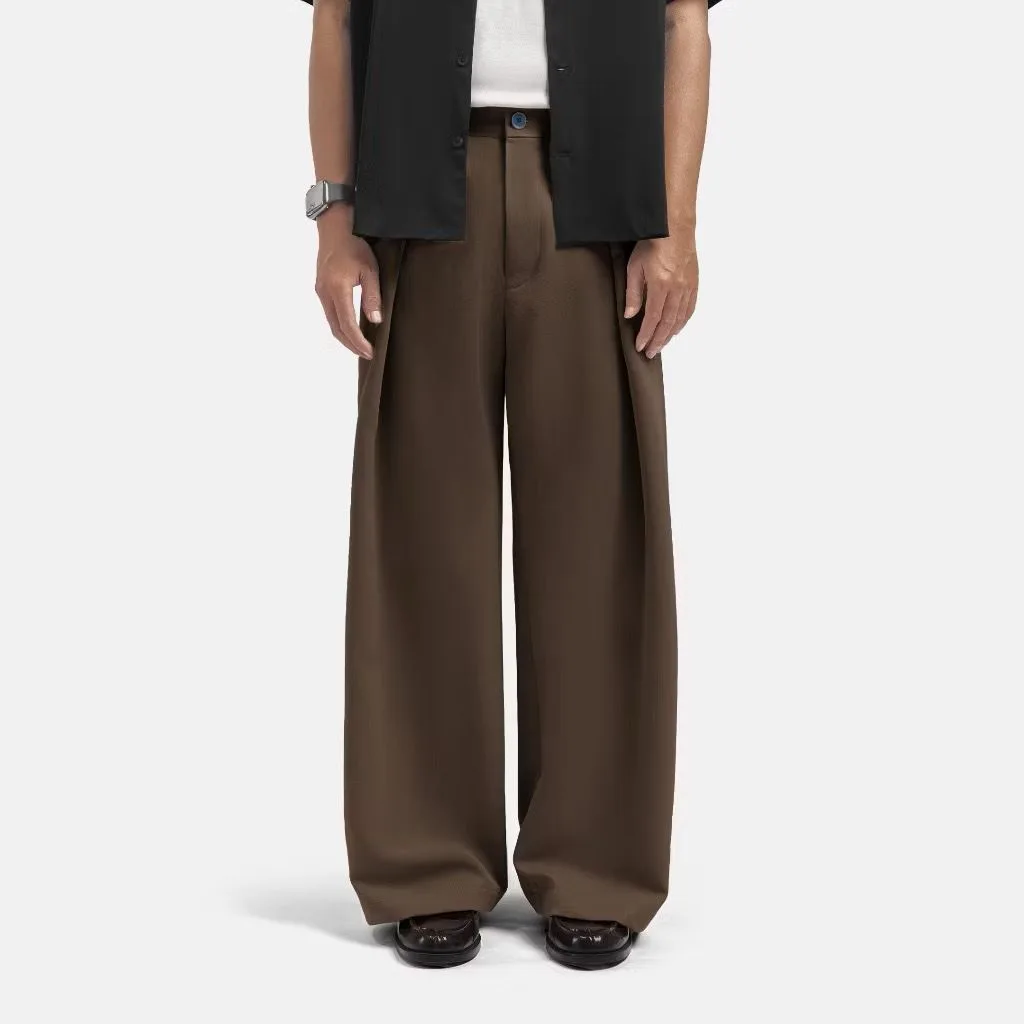 Milo Brown City Loose Wide Pant