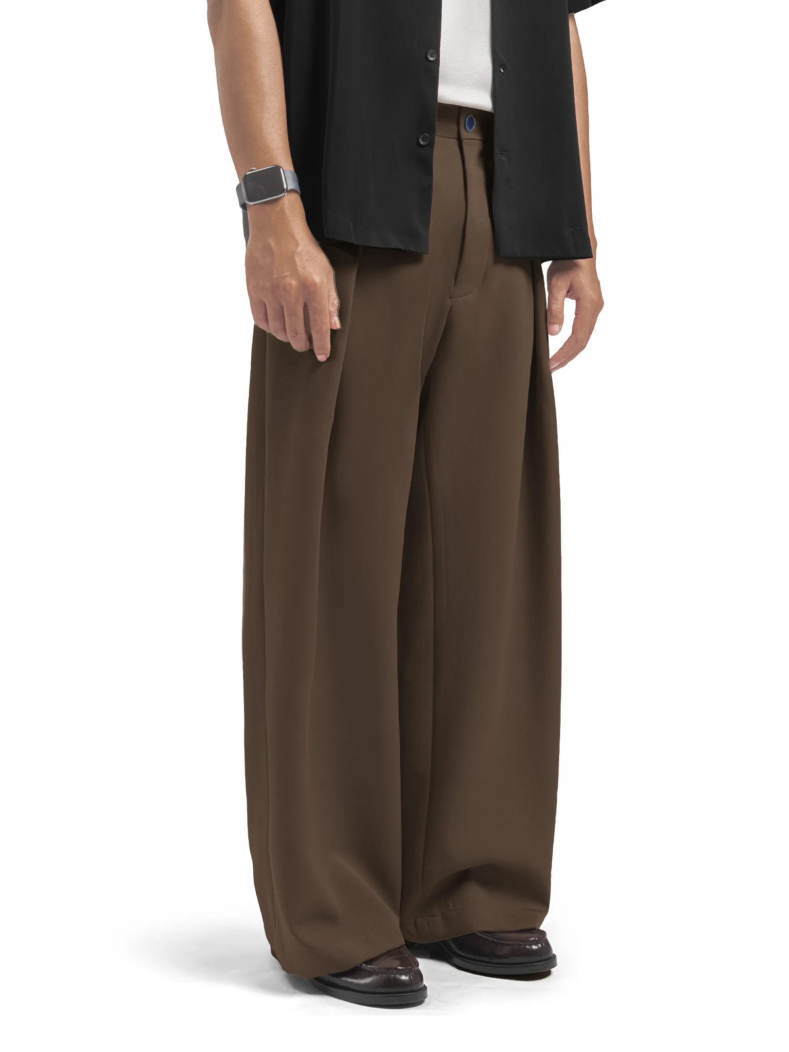 Milo Brown City Loose Wide Pant